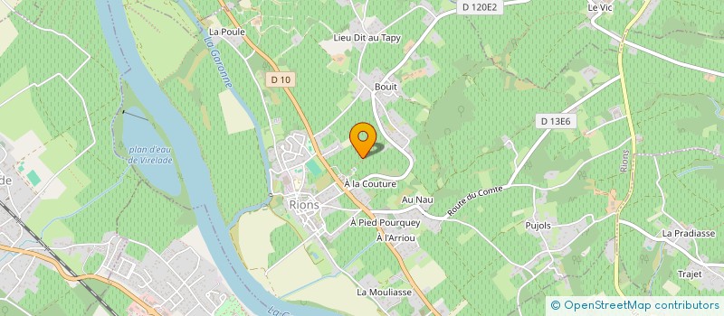 localisation de l'entreprise MONSIEUR BRUNO DUPAS  CADILLAC-SUR-GARONNE