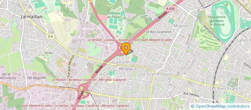 localisation de l'entreprise MONSIEUR BRUNO DUPONT  EYSINES