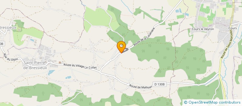 localisation de l'entreprise MONSIEUR BRUNO DURAND  SAINT-PIERRE-DE-BRESSIEUX