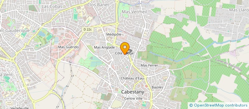 localisation de l'entreprise MONSIEUR BRUNO DURET  CABESTANY