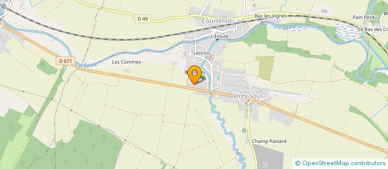 localisation de l'entreprise MONSIEUR BRUNO DURON  VIREY-SOUS-BAR