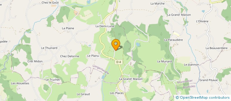 localisation de l'entreprise MONSIEUR BRUNO DUSSUD à LONGESSAIGNE