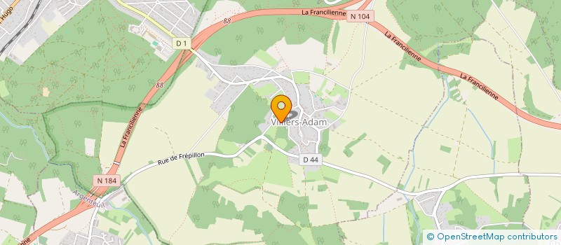 localisation de l'entreprise MONSIEUR BRUNO DUTHILLEUL  VILLIERS-ADAM