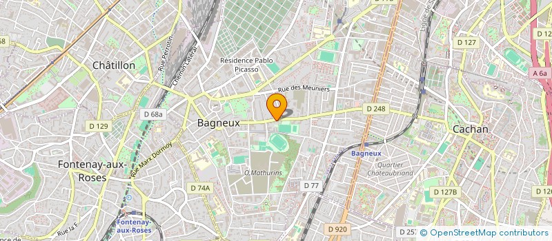 localisation de l'entreprise MONSIEUR BRUNO DUTILLOY à BAGNEUX