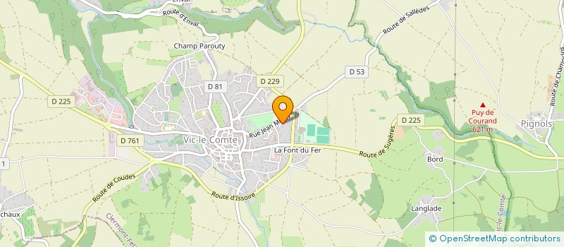 localisation de l'entreprise MONSIEUR BRUNO DUTREVE  VIC-LE-COMTE