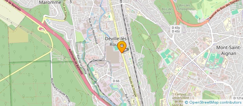 localisation de l'entreprise MONSIEUR BRUNO DUVAL  DEVILLE-LES-ROUEN