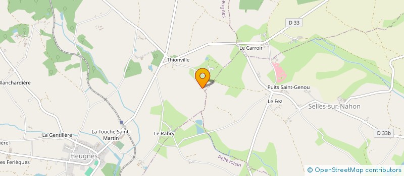localisation de l'entreprise MONSIEUR BRUNO DUVAL à HEUGNES