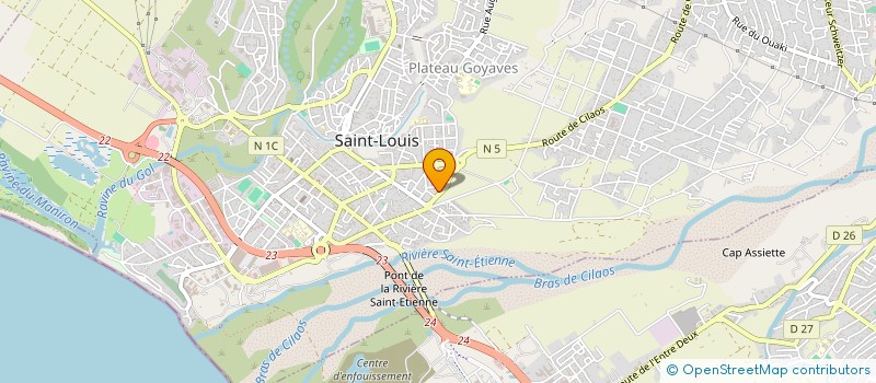 localisation de l'entreprise MONSIEUR BRUNO ESPERANCE à SAINT-LOUIS