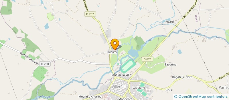 localisation de l'entreprise MONSIEUR BRUNO ESSENAUD  DOUDRAC