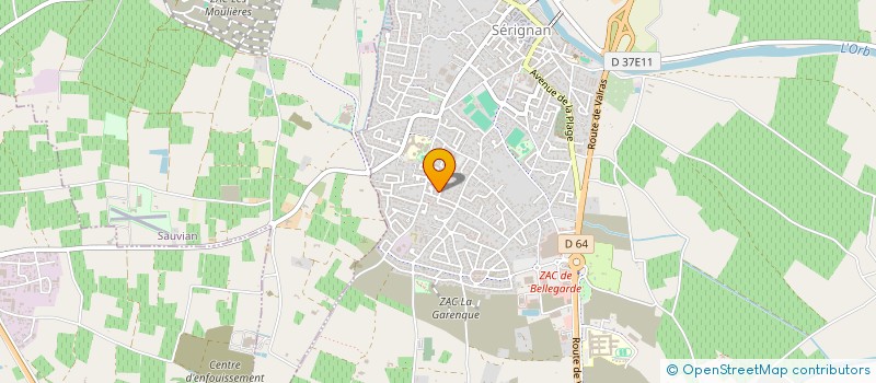 localisation de l'entreprise MONSIEUR BRUNO ESTEVE à SERIGNAN