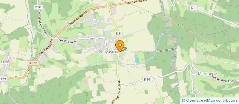 localisation de l'entreprise MONSIEUR BRUNO ESTRAMPES  POUYASTRUC