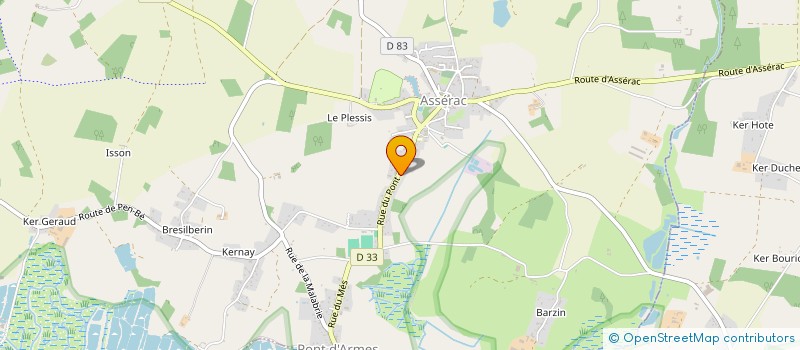 localisation de l'entreprise MONSIEUR BRUNO EVEN  ASSERAC