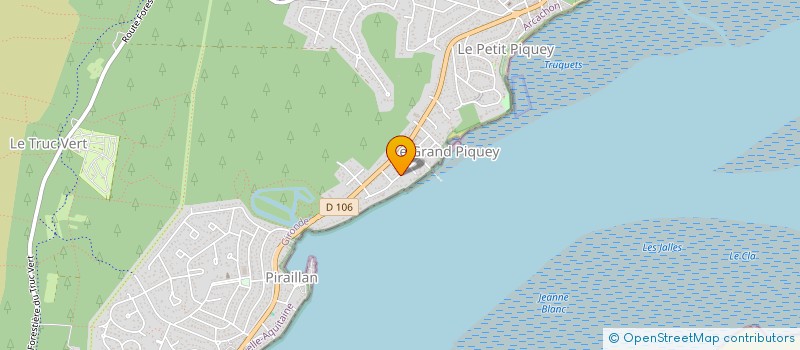 localisation de l'entreprise MONSIEUR BRUNO FABBRI à LEGE-CAP-FERRET