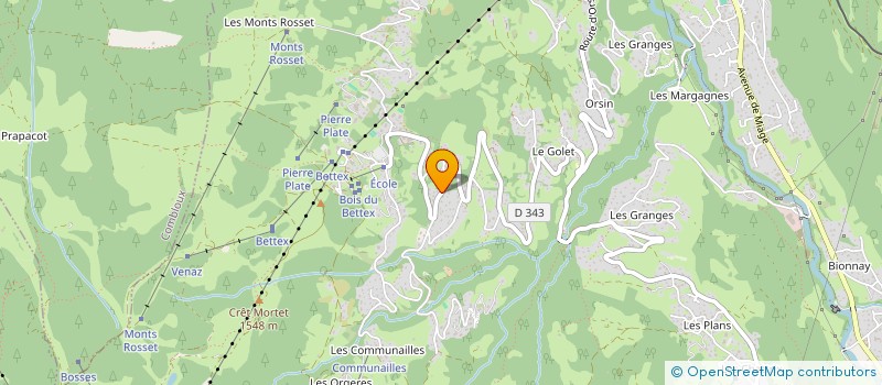 localisation de l'entreprise MONSIEUR BRUNO FAIDUTTI  SAINT-GERVAIS-LES-BAINS