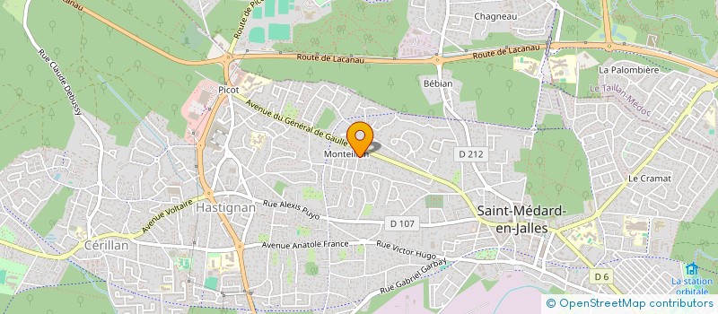 localisation de l'entreprise MONSIEUR BRUNO FALCE  SAINT-MEDARD-EN-JALLES