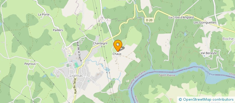 localisation de l'entreprise MONSIEUR BRUNO FALGERE  LIGINIAC