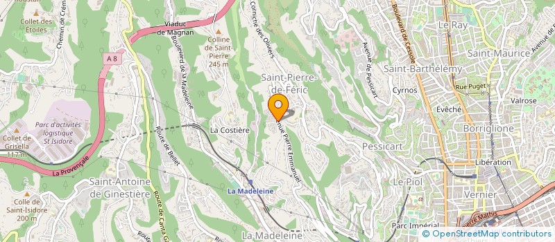 localisation de l'entreprise MONSIEUR BRUNO FAMIN à NICE