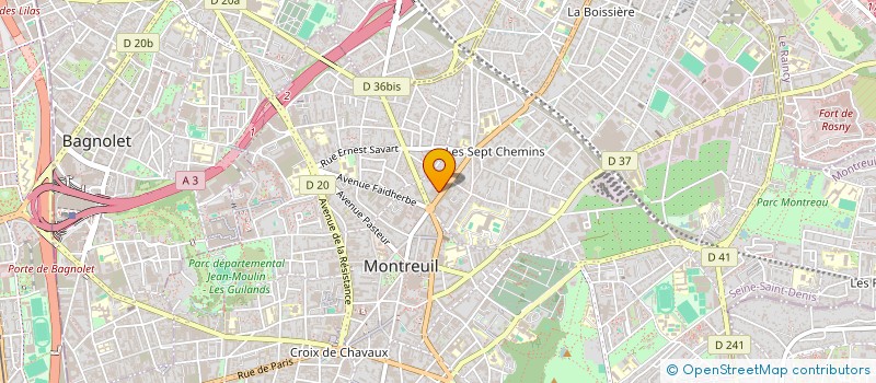 localisation de l'entreprise MONSIEUR BRUNO FAUDEUX à MONTREUIL