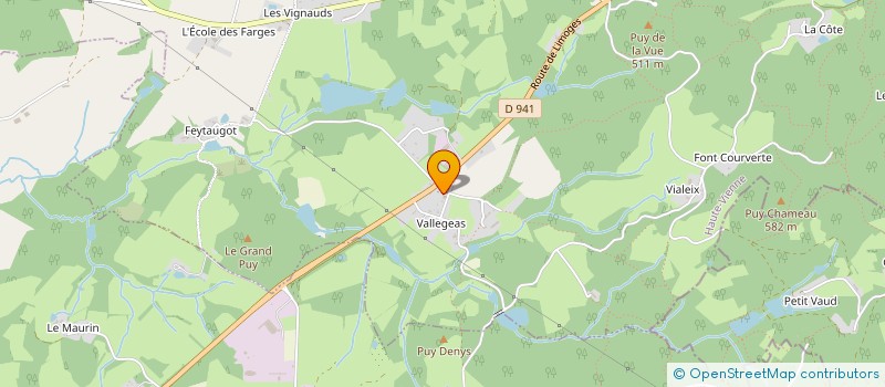 localisation de l'entreprise MONSIEUR BRUNO FAURE  SAUVIAT-SUR-VIGE