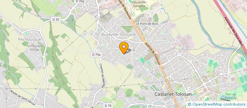 localisation de l'entreprise MONSIEUR BRUNO FAURE  AUZEVILLE-TOLOSANE