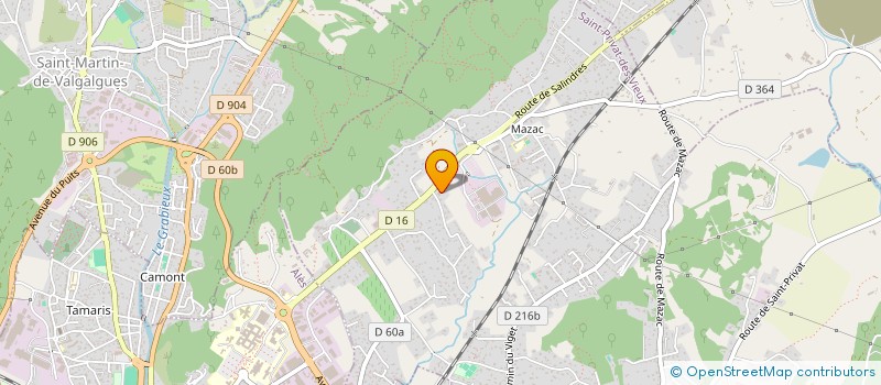 localisation de l'entreprise MONSIEUR BRUNO FAVEDE  SAINT-PRIVAT-DES-VIEUX