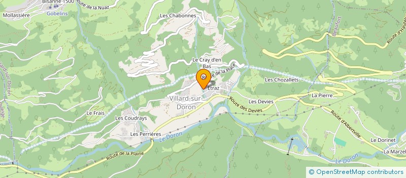 localisation de l'entreprise MONSIEUR BRUNO FAVRE à BEAUFORT