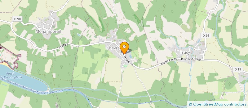 localisation de l'entreprise MONSIEUR BRUNO FEREZ  CHEVREGNY