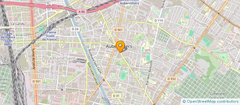 localisation de l'entreprise MONSIEUR BRUNO FERNANDES  AUBERVILLIERS