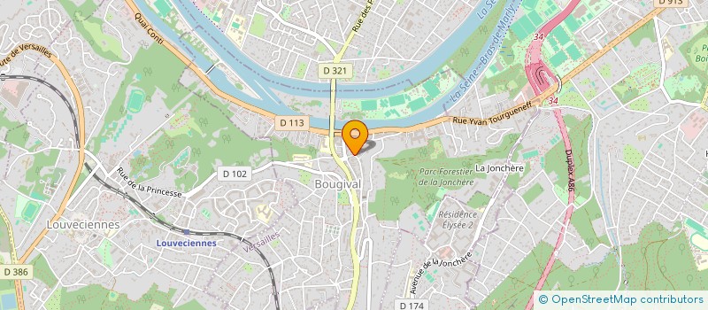 localisation de l'entreprise MONSIEUR BRUNO FERNANDES BARBOSA  BOUGIVAL