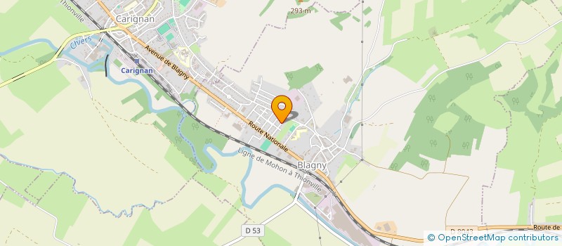 localisation de l'entreprise MONSIEUR BRUNO FERON  BLAGNY