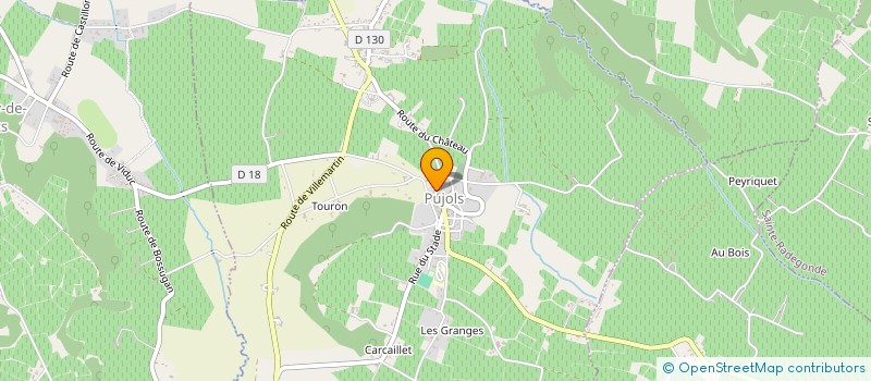 localisation de l'entreprise MONSIEUR BRUNO FERRAND  PUJOLS