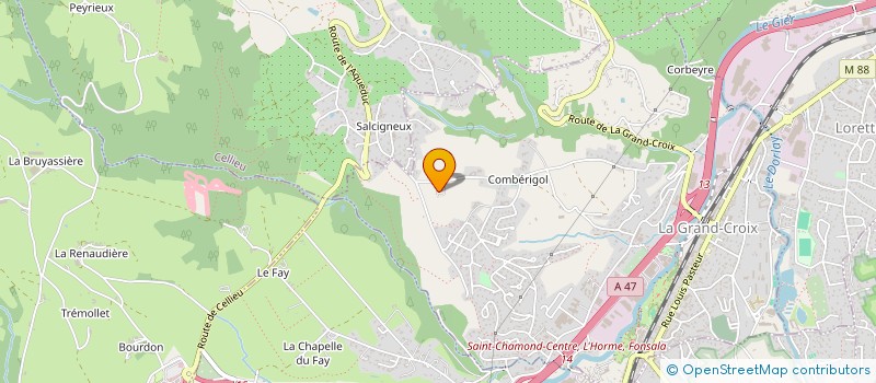 localisation de l'entreprise MONSIEUR BRUNO FERRATON  LA GRAND-CROIX