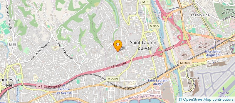 localisation de l'entreprise MONSIEUR BRUNO FERRE  SAINT-LAURENT-DU-VAR