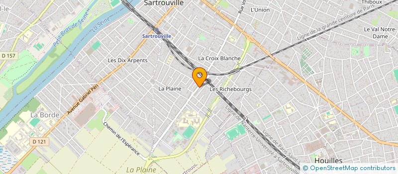 localisation de l'entreprise MONSIEUR BRUNO FERREIRA à SARTROUVILLE