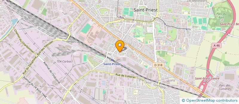 localisation de l'entreprise MONSIEUR BRUNO FERREIRA  SAINT-PRIEST