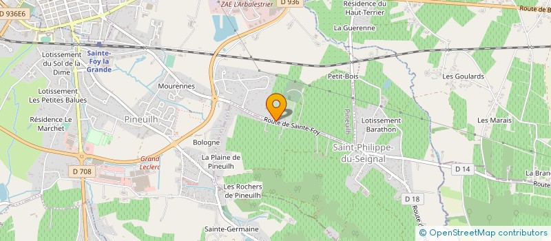 localisation de l'entreprise MONSIEUR BRUNO FERRY  PINEUILH