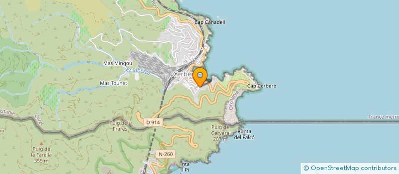 localisation de l'entreprise MONSIEUR BRUNO FESQUET  CERBERE