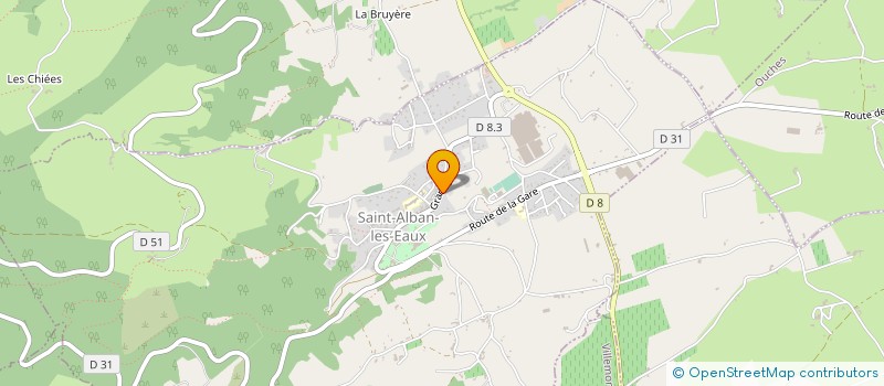 localisation de l'entreprise MONSIEUR BRUNO FEUGERE  SAINT-ALBAN-LES-EAUX