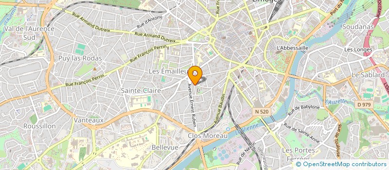localisation de l'entreprise MONSIEUR BRUNO FIEVET  LIMOGES