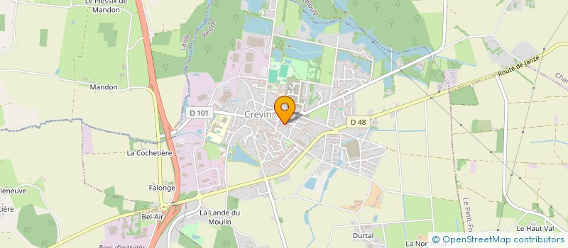 localisation de l'entreprise MONSIEUR BRUNO FILIPE DA SILVA FERREIRA  CREVIN