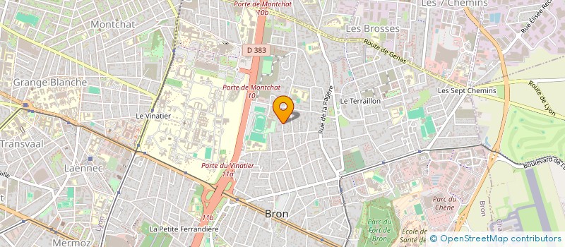 localisation de l'entreprise MONSIEUR BRUNO FIORINI  BRON