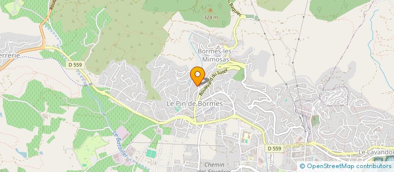 localisation de l'entreprise MONSIEUR BRUNO FLOUQUET à BORMES-LES-MIMOSAS