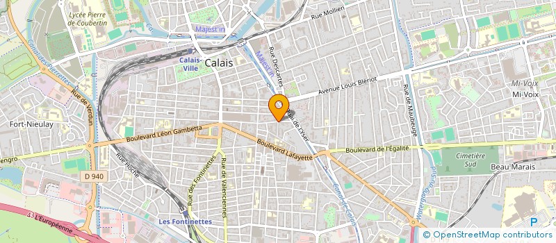 localisation de l'entreprise MONSIEUR BRUNO FOCQUEUR  CALAIS