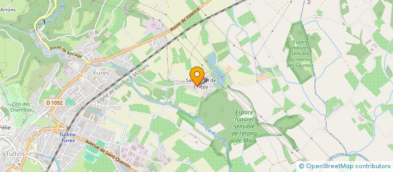 localisation de l'entreprise MONSIEUR BRUNO FOITY  TULLINS