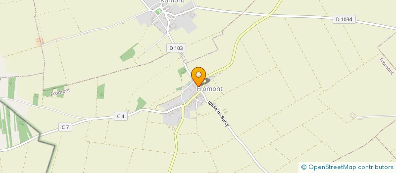localisation de l'entreprise MONSIEUR BRUNO FONTAINE  FROMONT