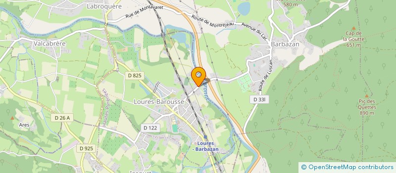 localisation de l'entreprise MONSIEUR BRUNO FONTAINE  LOURES-BAROUSSE