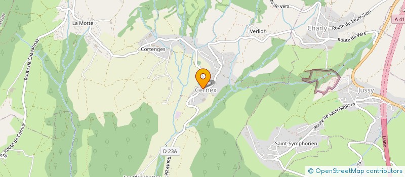 localisation de l'entreprise MONSIEUR BRUNO FONTANA  CERNEX