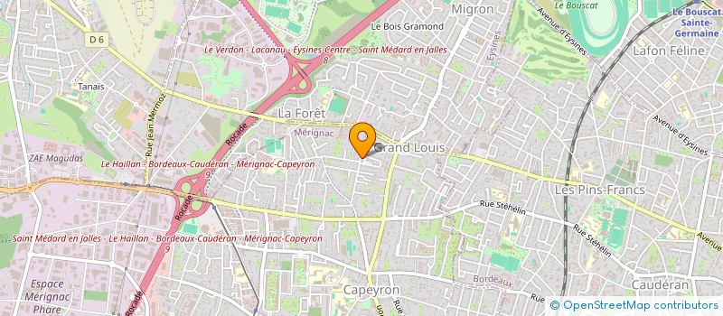 localisation de l'entreprise MONSIEUR BRUNO FOUEILLASSAR à MERIGNAC
