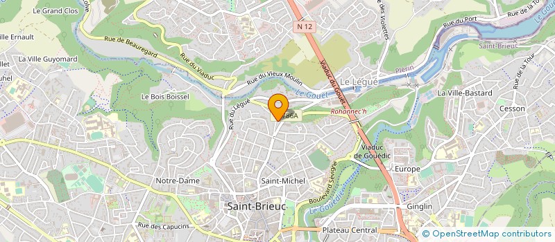 localisation de l'entreprise MONSIEUR BRUNO FOUILLEUX à SAINT-BRIEUC