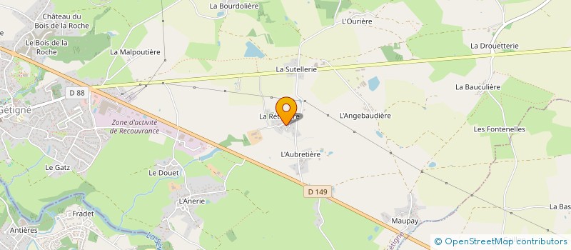 localisation de l'entreprise MONSIEUR BRUNO FOULONNEAU  GETIGNE